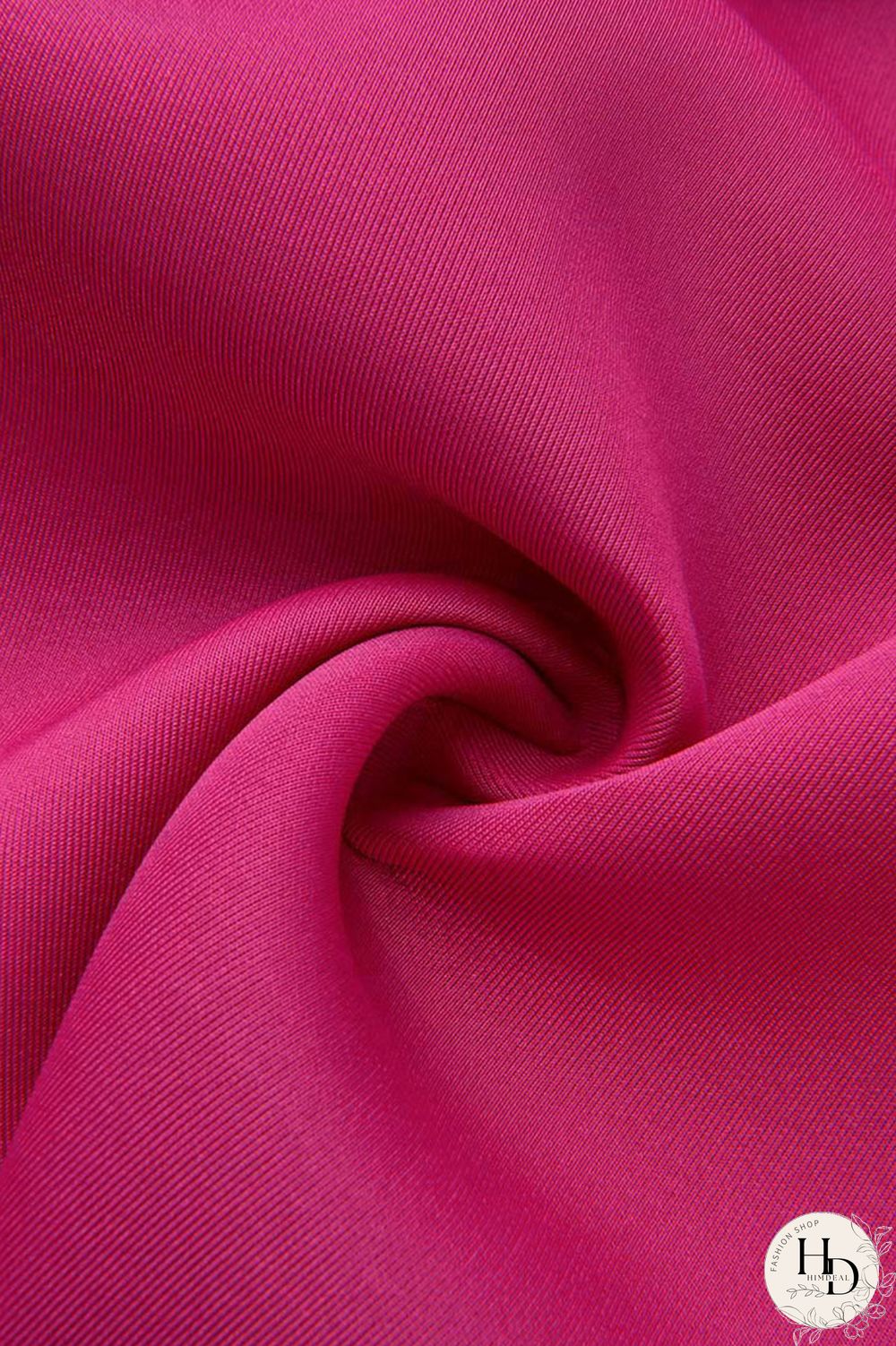 rose red Casual Solid Flounce V Neck Dresses