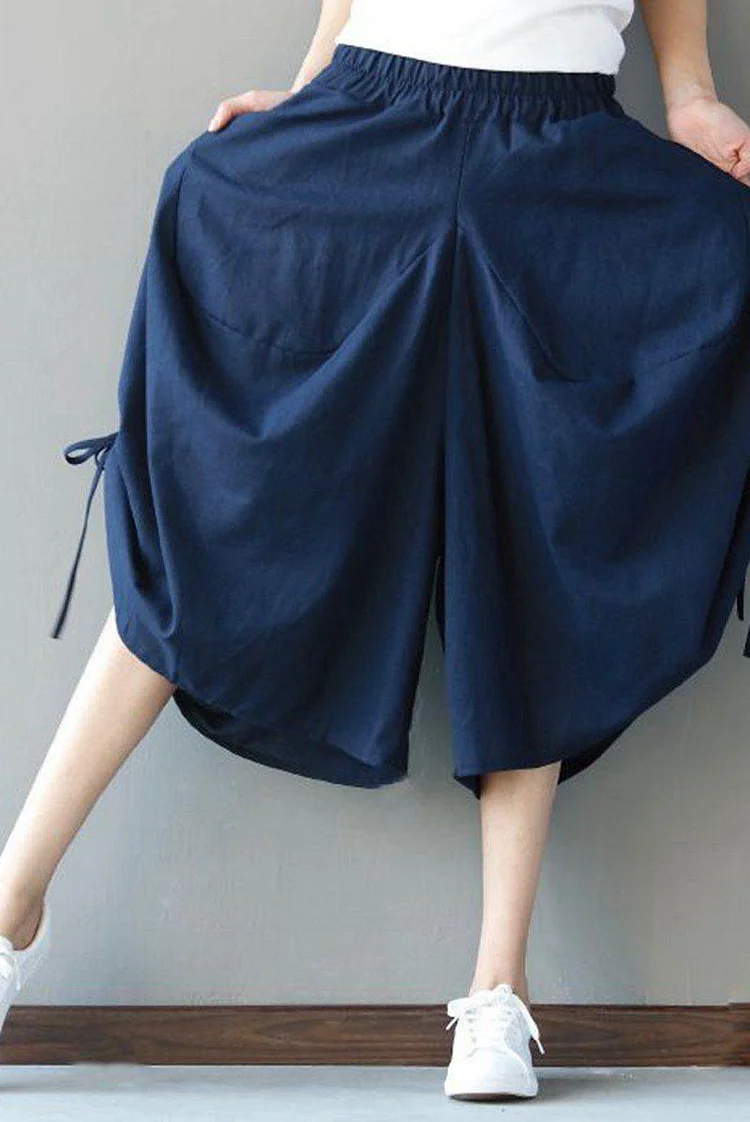 Casual Bloomers Pants Women Clothes