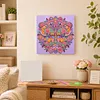 DIY Pre-Framed Mandala Butterfly Button Art Canvas Kit