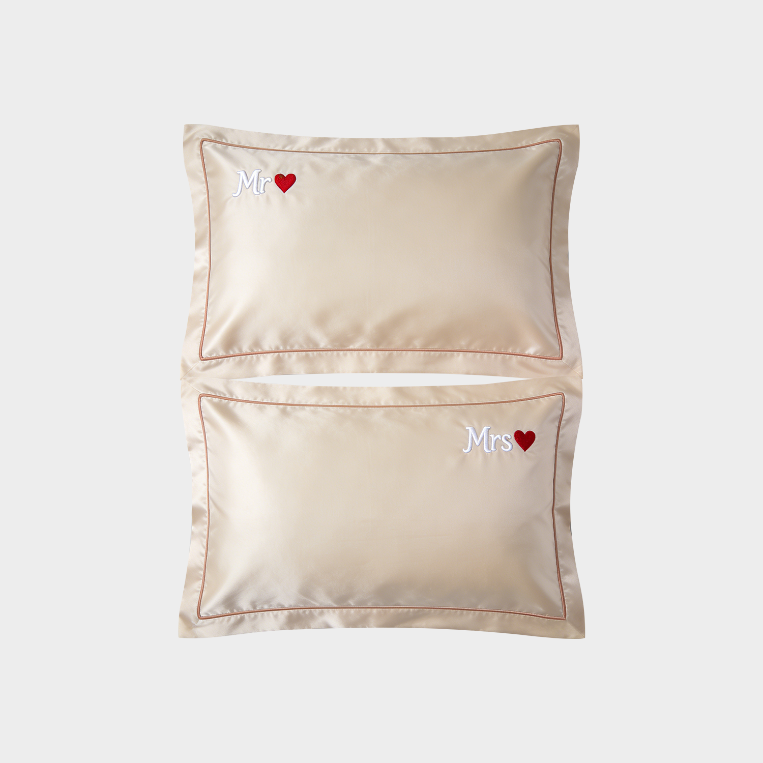 2-Piece Romantic Vibes Silk Envelope Pillowcases REAL SILK LIFE