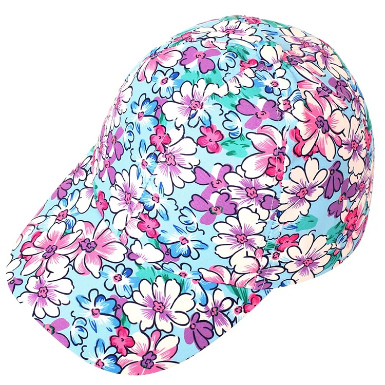 Summer Printing Baseball Hat Outdoor Leisure Sun Visor Baseball Cap Men Women BreathableColorful Sun Hat Cap Wholesale