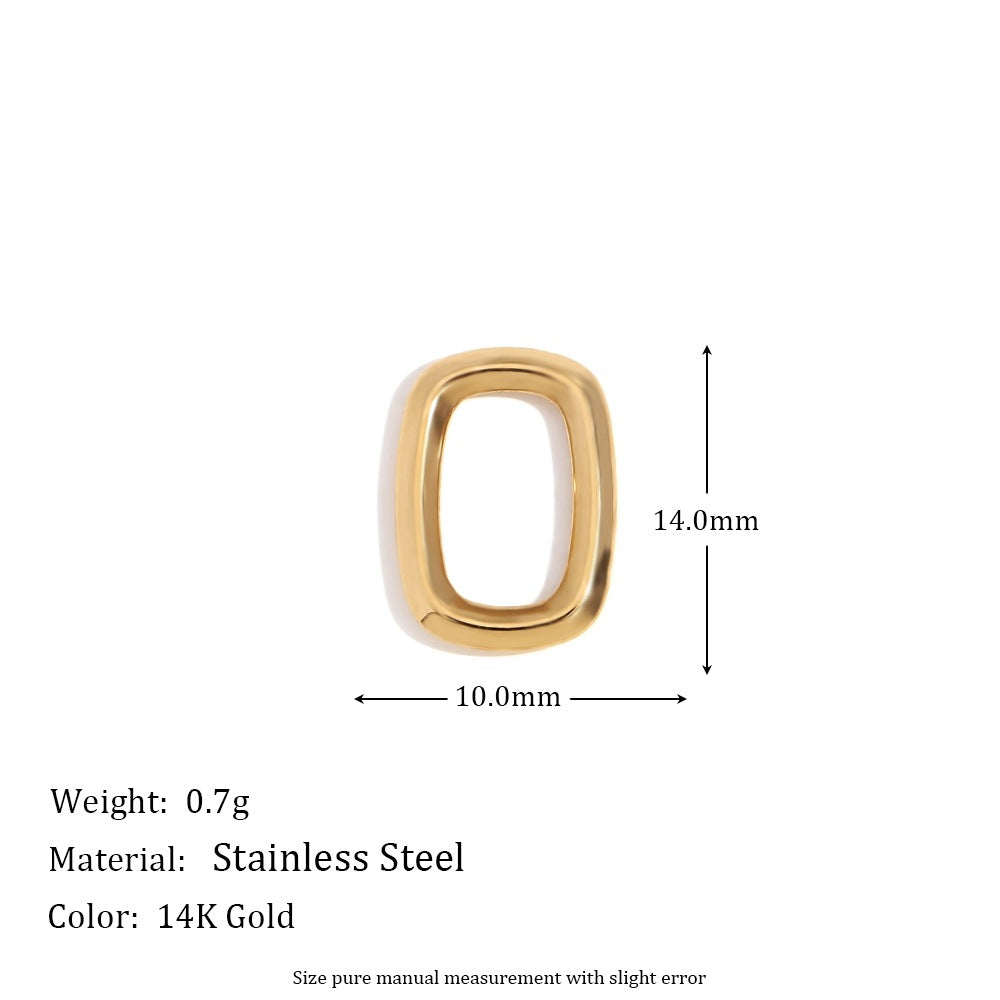 5 Pieces Fashion Irregular Heart Stainless Steel 18K Gold Plated Jewelry Making