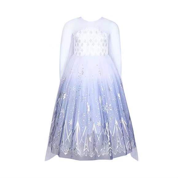 Frozen Fantasy 2023: Elsa Princess Dress - Enchanted Ice Queen Girls' Gown for Parties & Performances