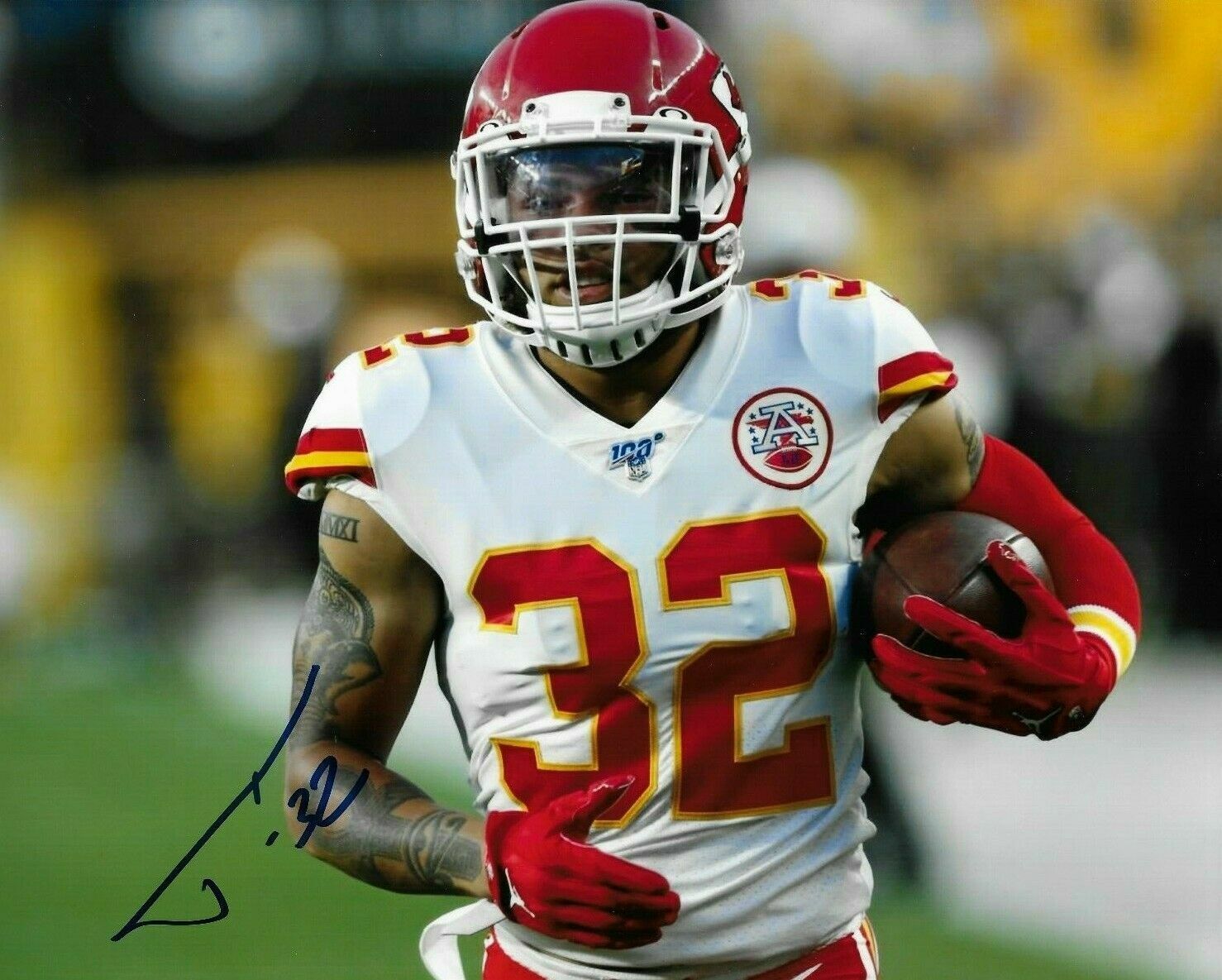 Tyrann Mathieu Autographed Signed 8x10 Photo Poster painting ( Chiefs ) REPRINT