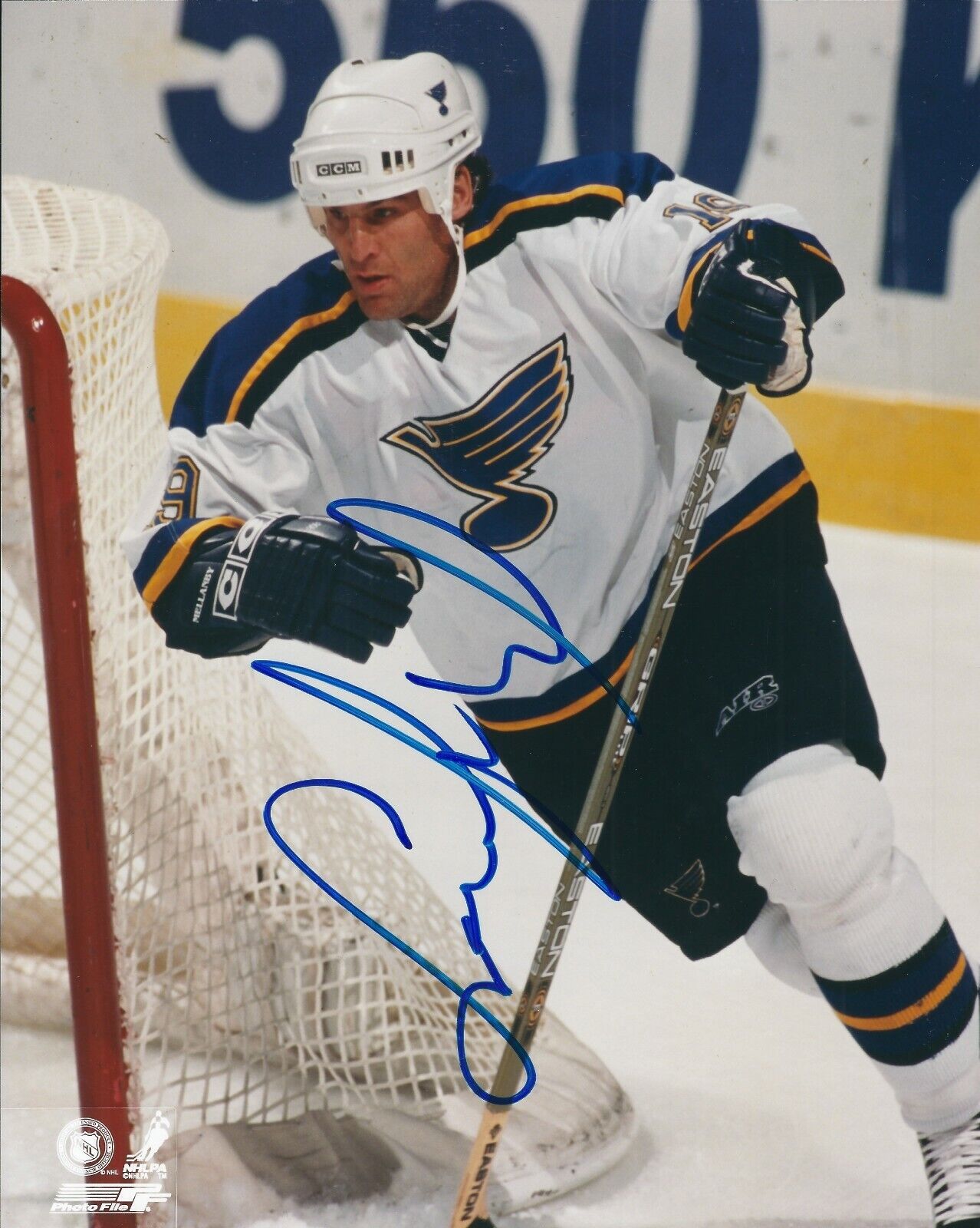 Signed 8x10 SCOTT MELLANBY St. Louis Blues Photo Poster painting - COA