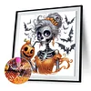 Diamond Painting - Partial Special Shaped Drill - Halloween Skull(Canvas|30*30cm)