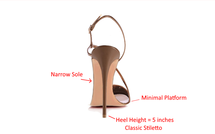 Custom Made Brown Slingback Heels |FSJ Shoes