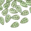 50PCS Cute Green Leaves Acrylic DIY Jewelry Accessories