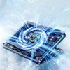Gaming Laptop Cooling Stand, for 14", 16", 18" to 19" Notebooks, 5.5-inch Turbofan, 7-level Adjustable Heights