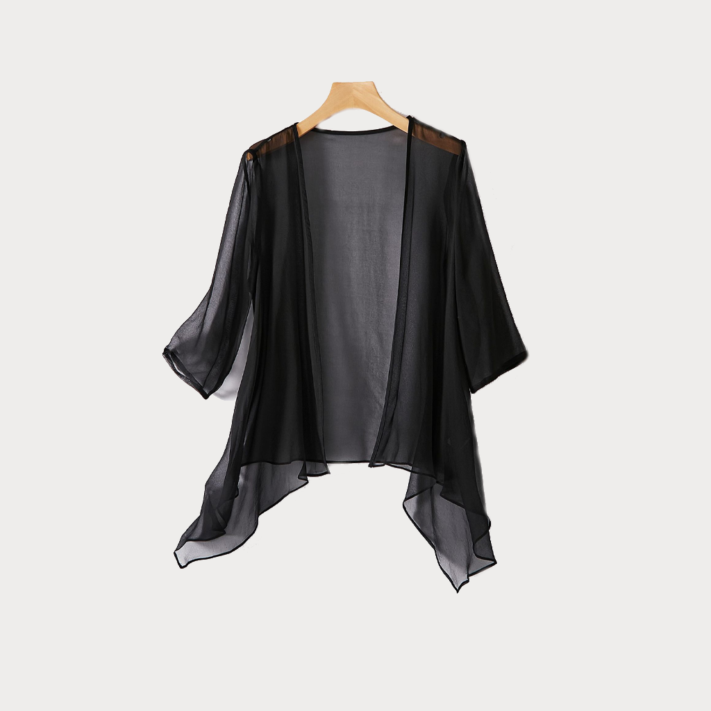 Classic 100% Mulberry Silk Cardigan For Modern Wardrobes REAL SILK LIFE