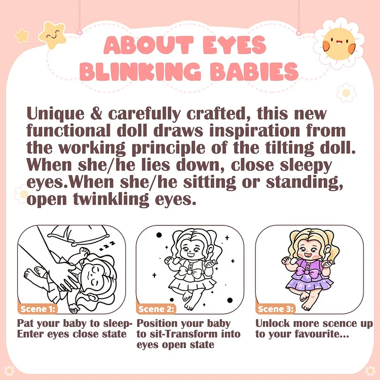 Eyes Blinking BABY! [New Series] 20'' Real Weighted Reborns Toddler Baby Cloth Body Baby Doll Qunkay Rebornartdoll® RSAW-Rebornartdoll®