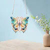 (US Only)Acrylic Single-Sided Diamond Painting Hanging Pendant for Home Decor (Butterfly)