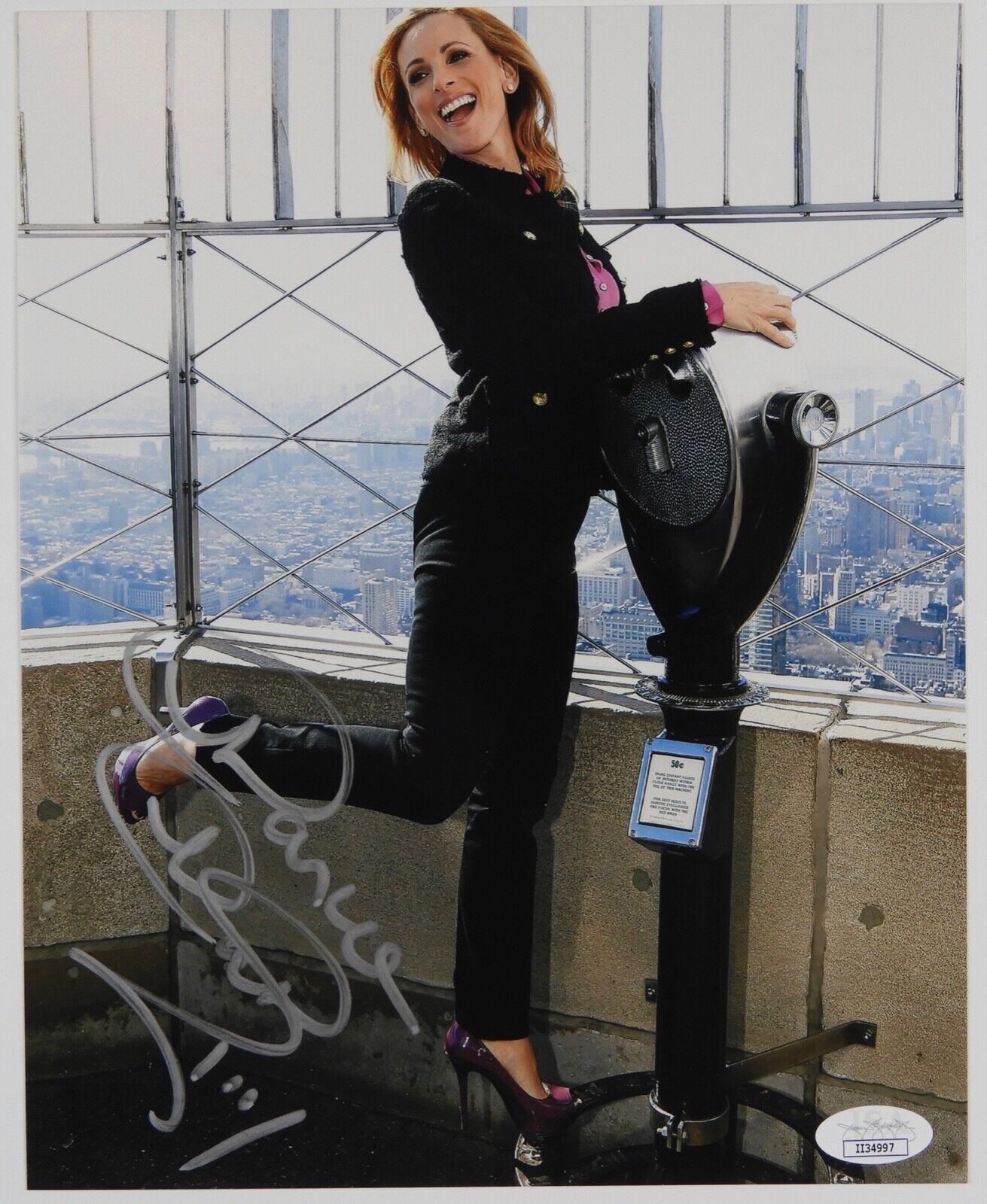 Marlee Matlin Autograph JSA 8 x 10 Signed Photo Poster painting