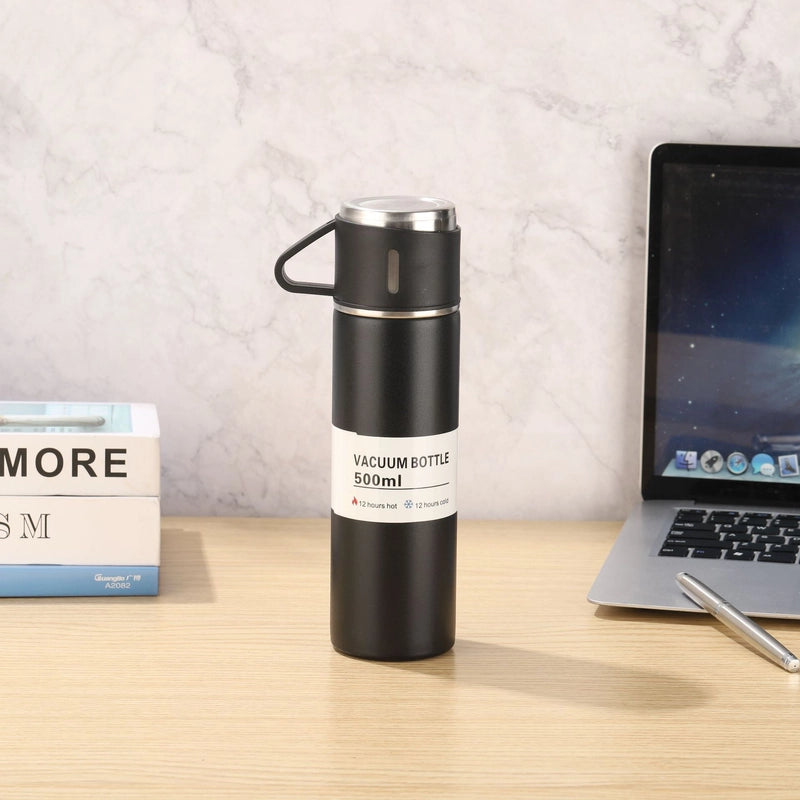 Casual Solid Color Stainless Steel Thermos Cup