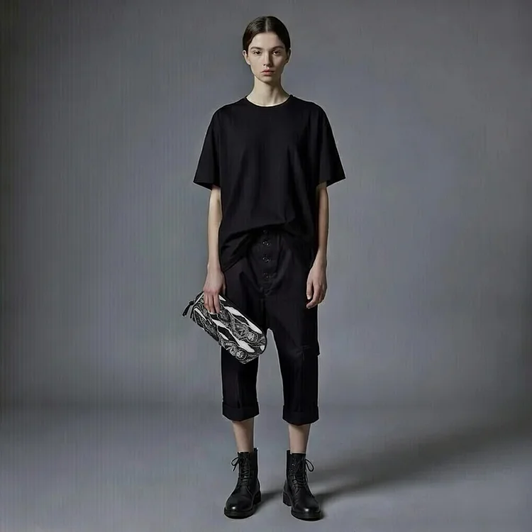 Yang Yu Printed Travel Bag - 3 Recycled Water Bottles - White