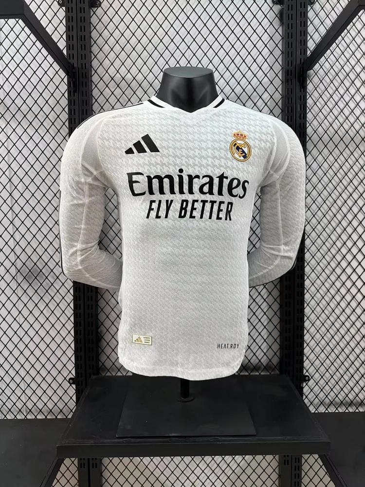 2024-25 Real Madrid Main Long Sleeve Shirt - Player Edition