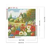 Diamond Painting -DIY Round Drill House Flowers(40x40cm)