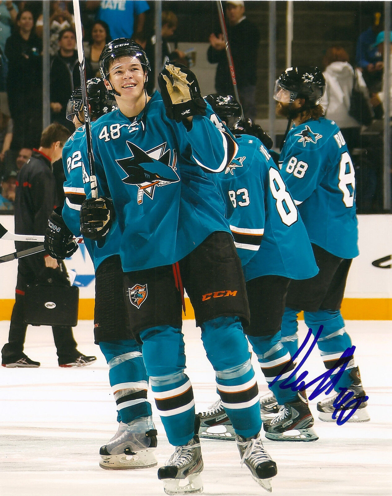 San Jose Sharks Tomas Hertl Autographed Signed 8x10 Photo Poster painting COA C