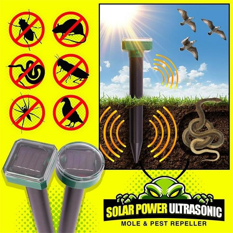 🔥49% OFF🔥Solar Power Mouse Mole Snakes Pest Rodent Repeller【Buy 1 Get 1 Free】