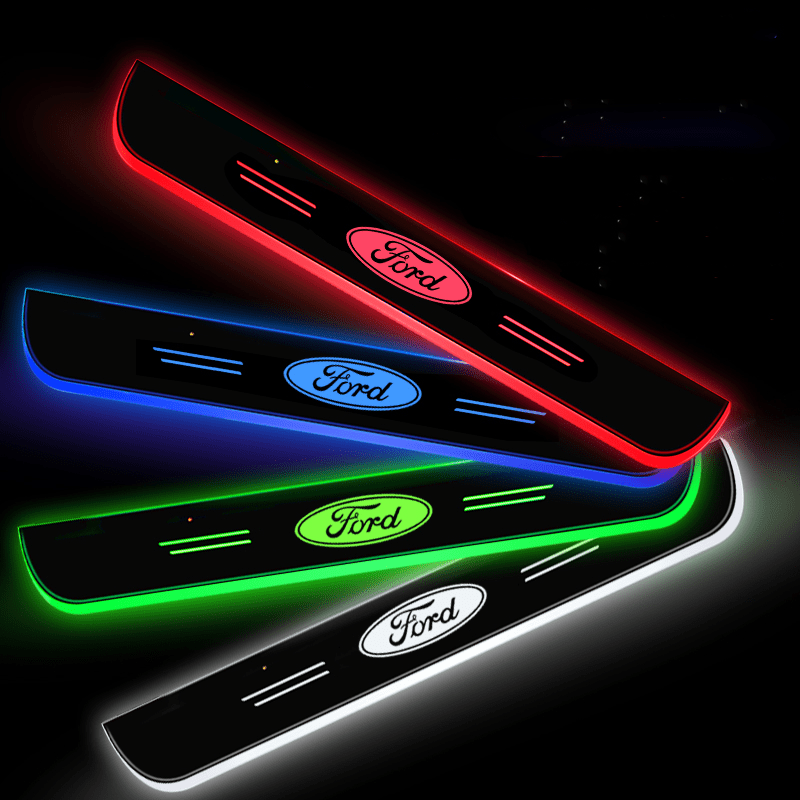 Ford-Compatible Smart LED Color Car Door Sill Protector