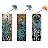 (US Only)3Pcs Peacock DIY Diamond Painting Bookmark Art Projects for Reading Enthusiasts