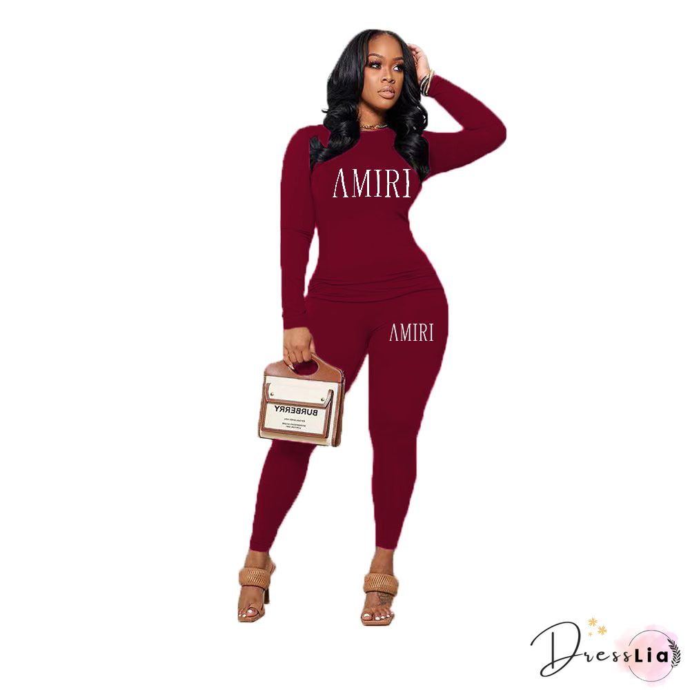 XS Long Sleeve Slim T Shirt Tops Skinny Pants Outfits