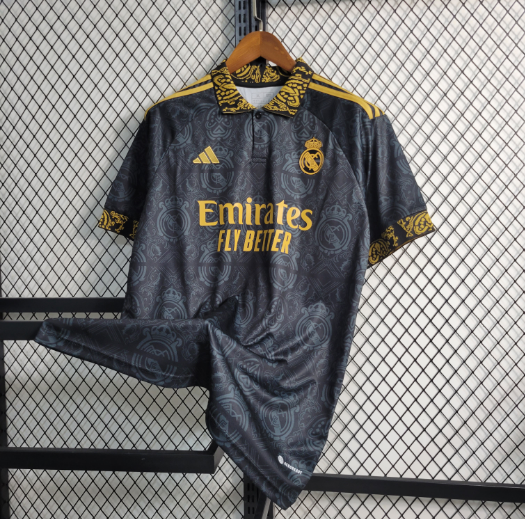 23-24 Real Madrid Black Concept Edition Football Shirt