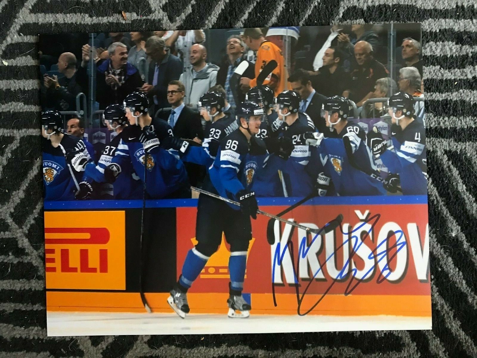 Finland Mikko Rantanen Signed Autographed 11x14 NHL Photo Poster painting COA