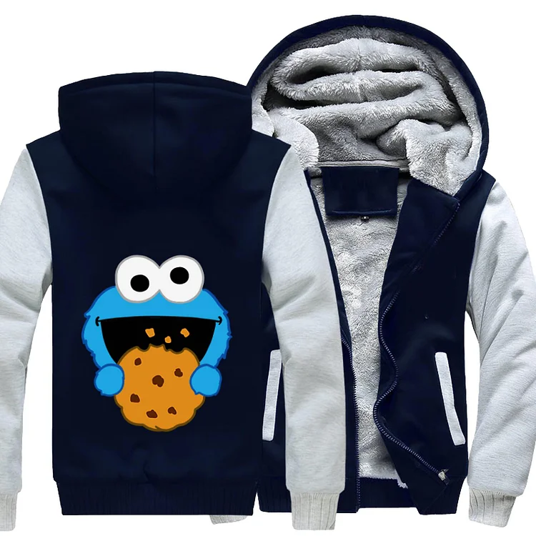 Blue Cookie Monster, Sesame Street Fleece Jacket