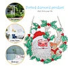  DIY Diamond Painting Art Santa Hanging Craft Home Decor Wreath Kit 