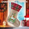 Peinture en diamant DIY, bas de No&euml;l suspendus, chaussettes de No&euml;l de grande capacit&eacute;, v&ecirc;tements pendentifs r&eacute;sistants, sacs de rangement cadeaux pour la d&eacute;coration familiale de la f&ecirc;te de No&euml;l (voiture sapin)