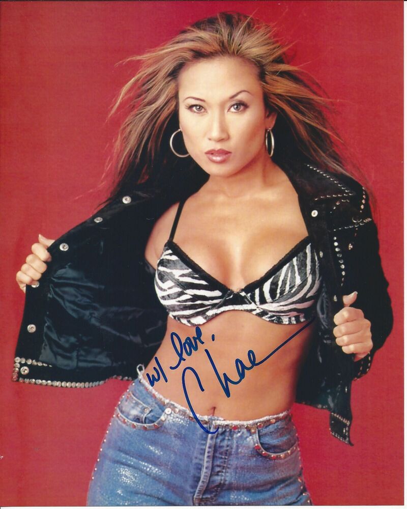 Chae autographed 8x10 #4 Sexy Nitro Girl WCW Penthouse