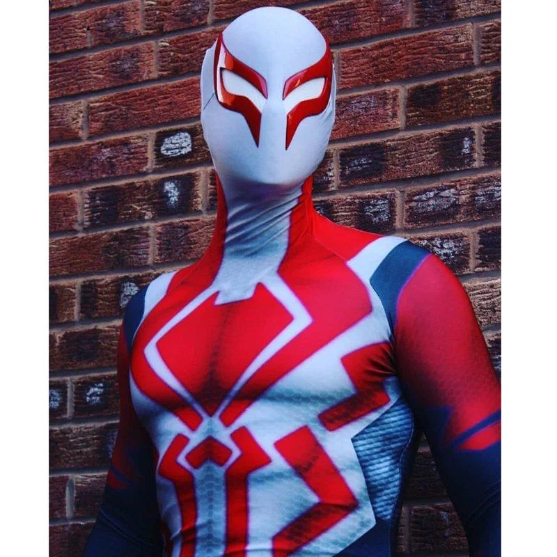 Marvel Spider-Man 2099 Suit Zentai Jumpsuit Cosplay Costume