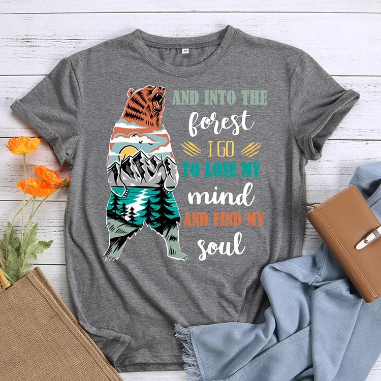 PSL And into the forest I go to lose my mind and my soul Hiking Tee-011029