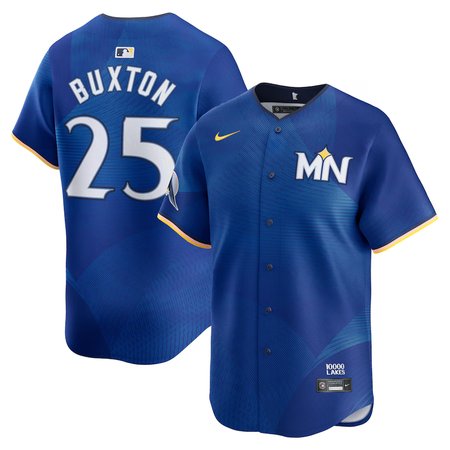 Men's Minnesota Twins #25 Byron Buxton  Royal 2024 City Connect Limited Jersey