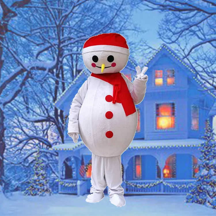 High Christmas Snowman Mascot Costume