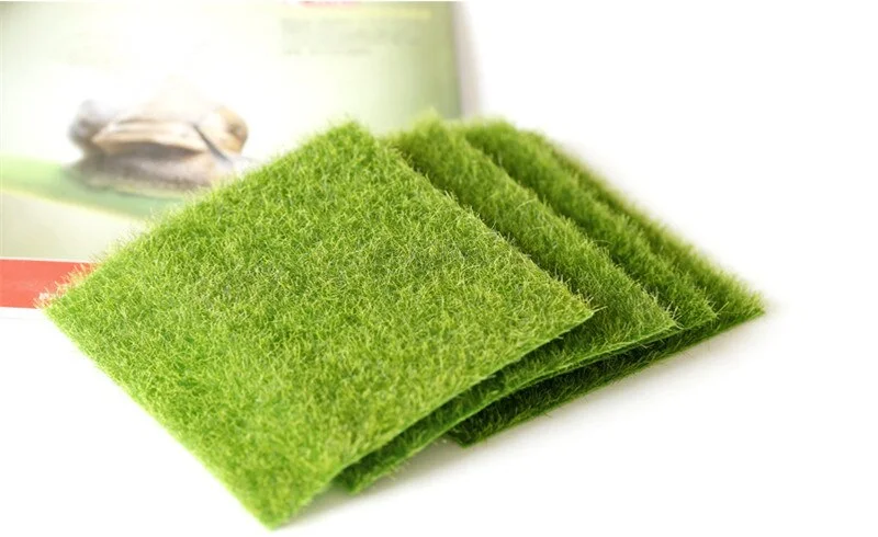 Fake Moss Miniature Garden Ornament DIY Mushroom Craft Pot Fairy Artificial Lawn Grass for Wedding Xmas Party Decoration