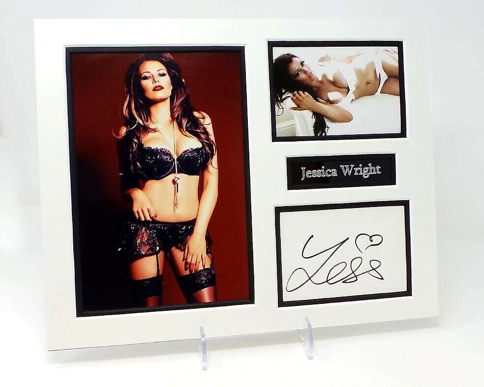 Jessica WRIGHT Signed Mounted Photo Poster painting Display AFTAL COA TOWIE, Model, Singer