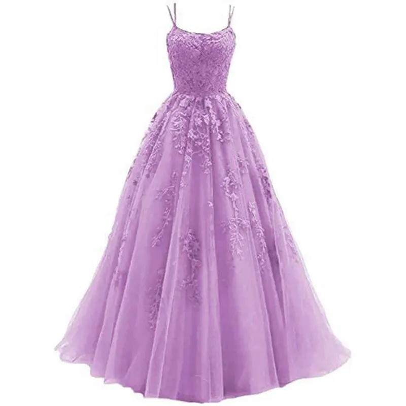 Uveng Uveng Dress Woman 2025 Fine Shoulder Prom Crore Bridal Muslin Lace Sticker Girl Party Ball Dress Spring