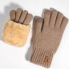 Cozy Winter Gloves With Fuzzy Cuff by Inlyline