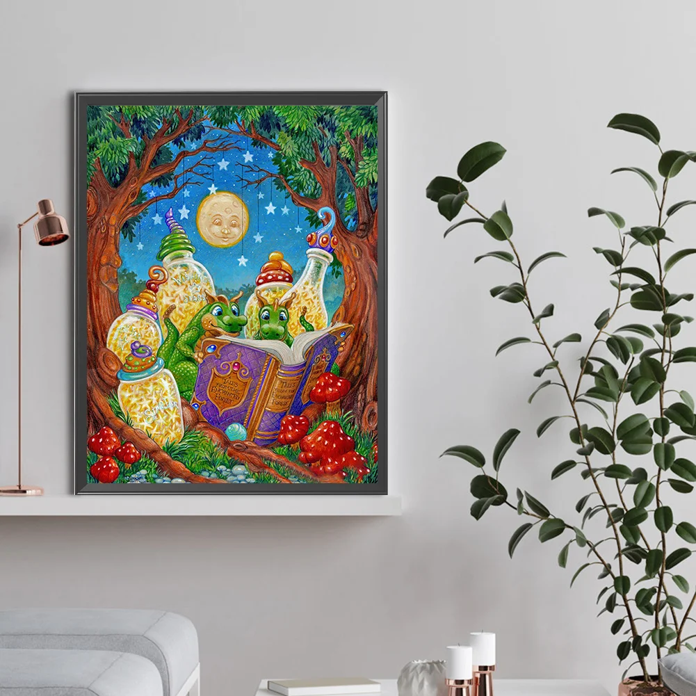 Diamond Painting - Full Round Drill - Dinosaurs(Canvas|30*40cm)