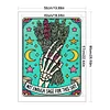 Halloween Skull Tarot Cards-11CT Stamped Cross Stitch 50*65cm/19.69*25.59in(Big Size) tapestrymarket