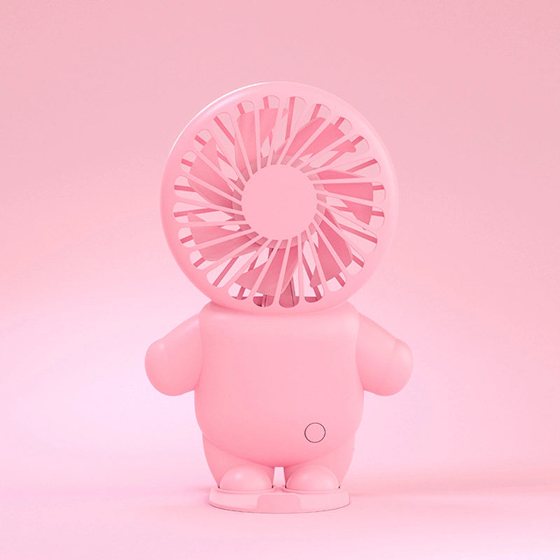 New Kitty Portable Mini Small Fan Student Handheld Small Fan Internet Celebrity Desktop USB Pocket Electric Fan