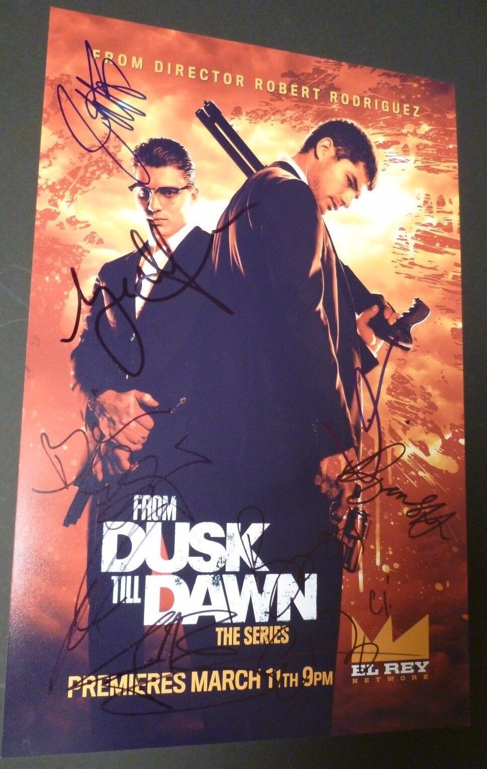 FROM DUSK TILL DAWN Series Cast (x8) Authentic Hand-Signed 11x17 Photo Poster painting (PROOF)