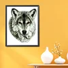Wolf - 9CT Partial Beaded Cross Stitch Kit(28x34cm)