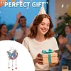 1PC Butterfly 5D DIY Diamond Painting Wind Chimes Suncatcher Kit Double Sided Diamond Art Kits Suncatcher with Crystal Pendant for Home Wall Window Decor Adults DIY Art Craft