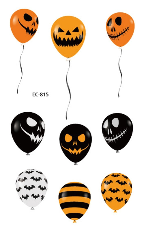 Halloween Pumpkin Masquerade Party Tattoo Stickers