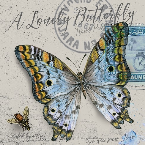 

Butterfly Stamp – Paint By Numbers - 40*50CM, 501 Original