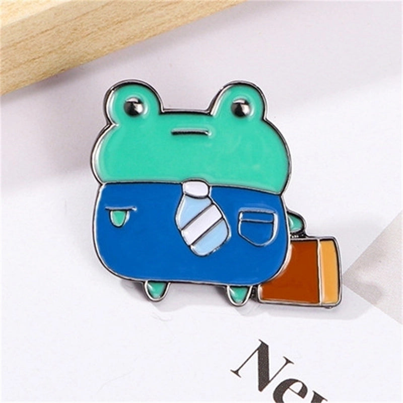 Cartoon Style Cute Frog Alloy Stoving Varnish Unisex Brooches