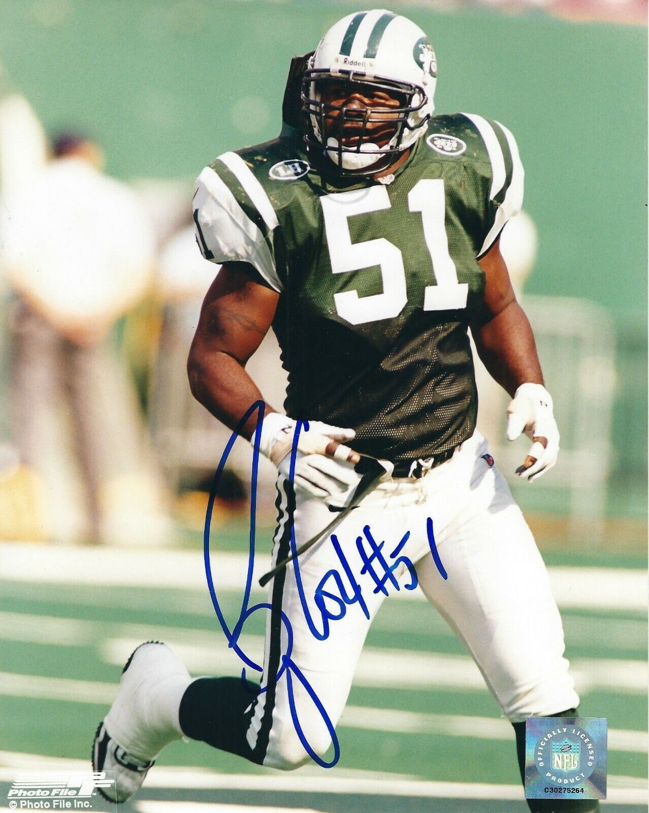 Autographed BRYAN COX 8X10 New York Jets Photo Poster painting - w/COA